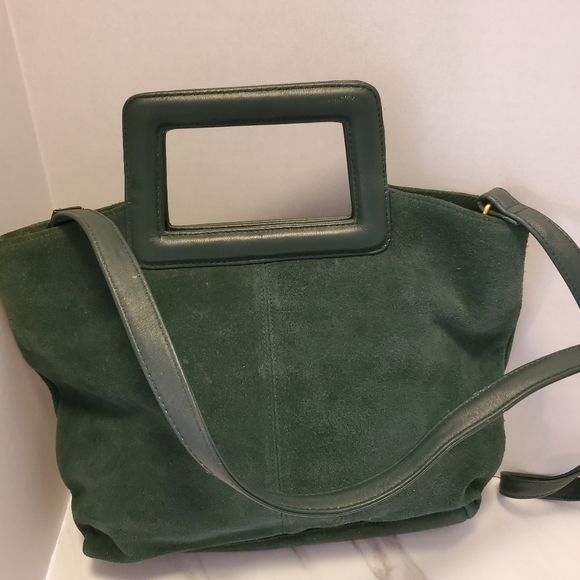 GREEN LEATHER bag By LORD and TAYLOR - Picture 8 of 9
